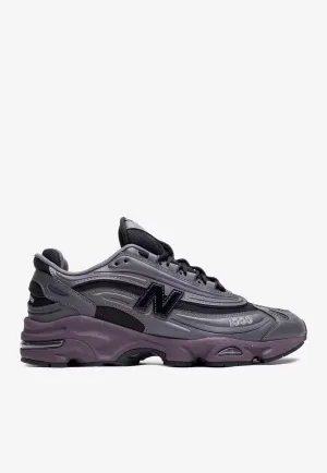 1000 Low-Top Sneakers in Magnet with Plum Brown