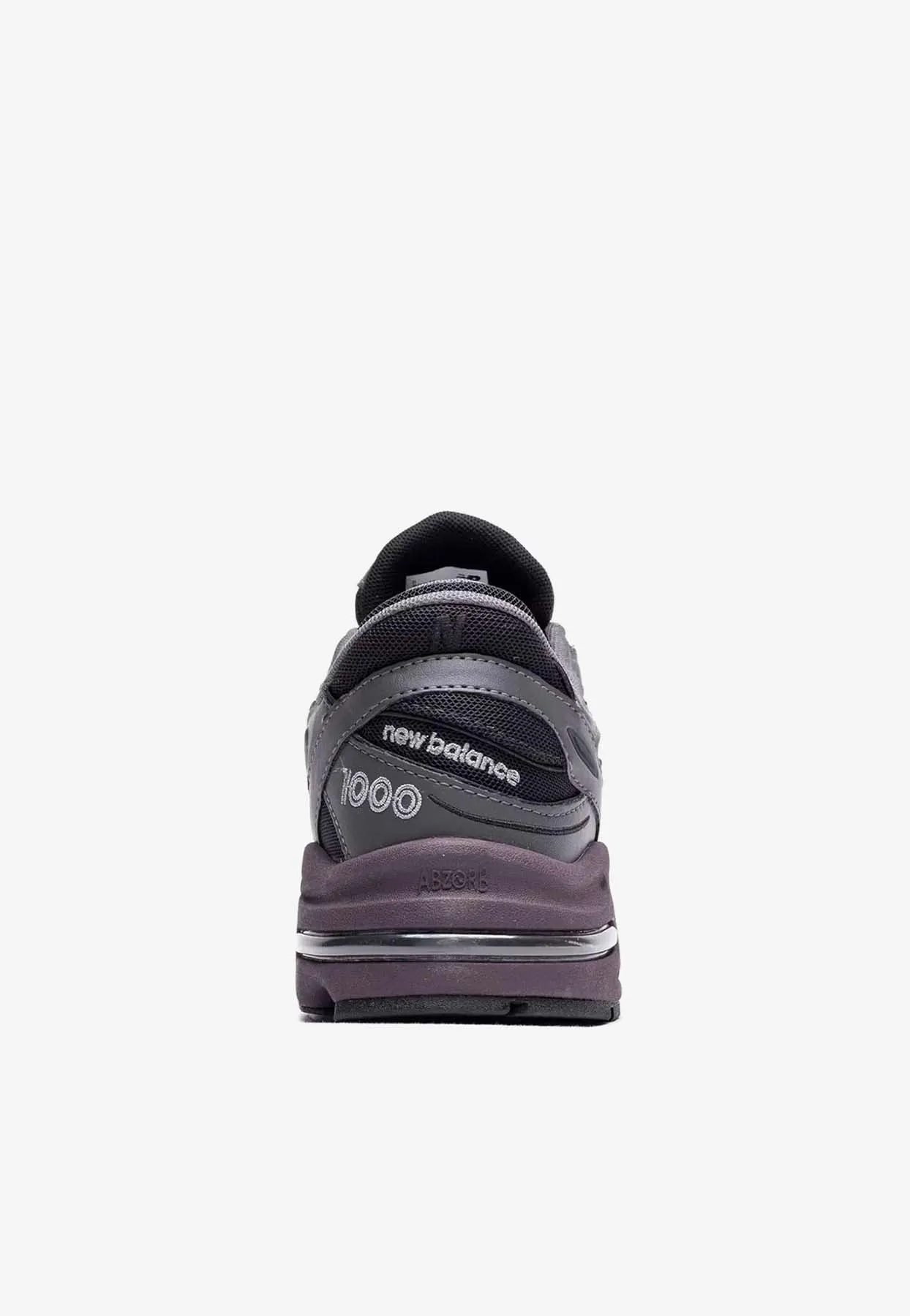 1000 Low-Top Sneakers in Magnet with Plum Brown