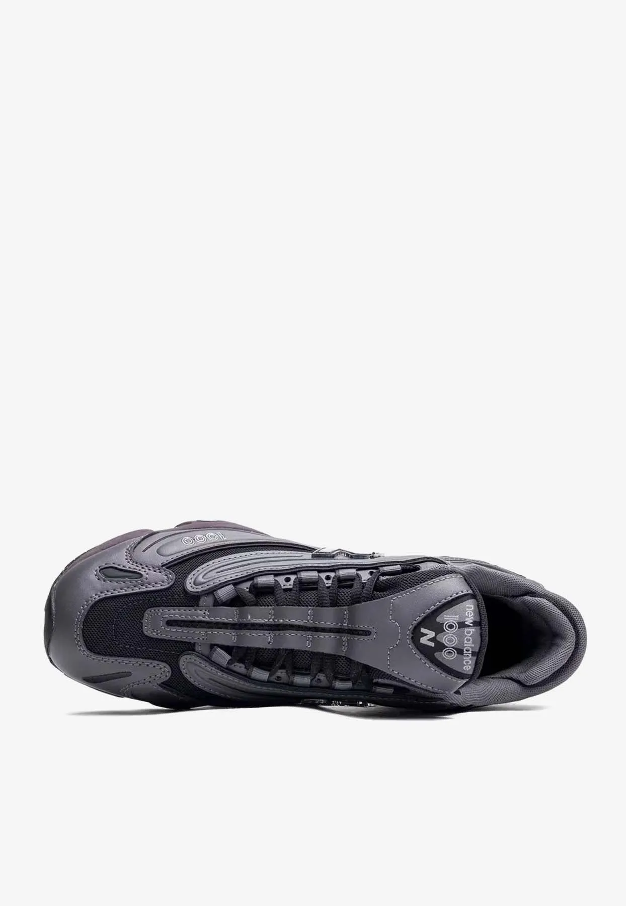 1000 Low-Top Sneakers in Magnet with Plum Brown