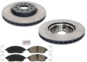 Front Coated Brake Rotors  Pad for Jeep Grand Cherokee 22-24 Heavy Duty