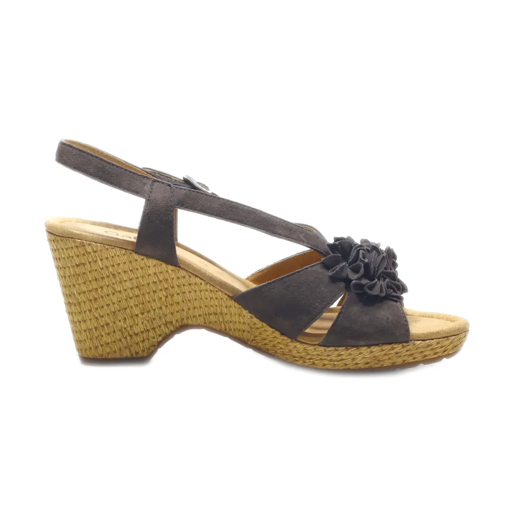 Gabor Mid-Heel Sandals Leather Brown Colour For Women
