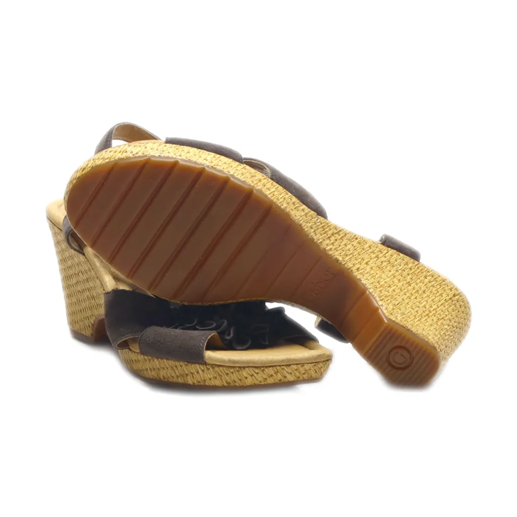 Gabor Mid-Heel Sandals Leather Brown Colour For Women
