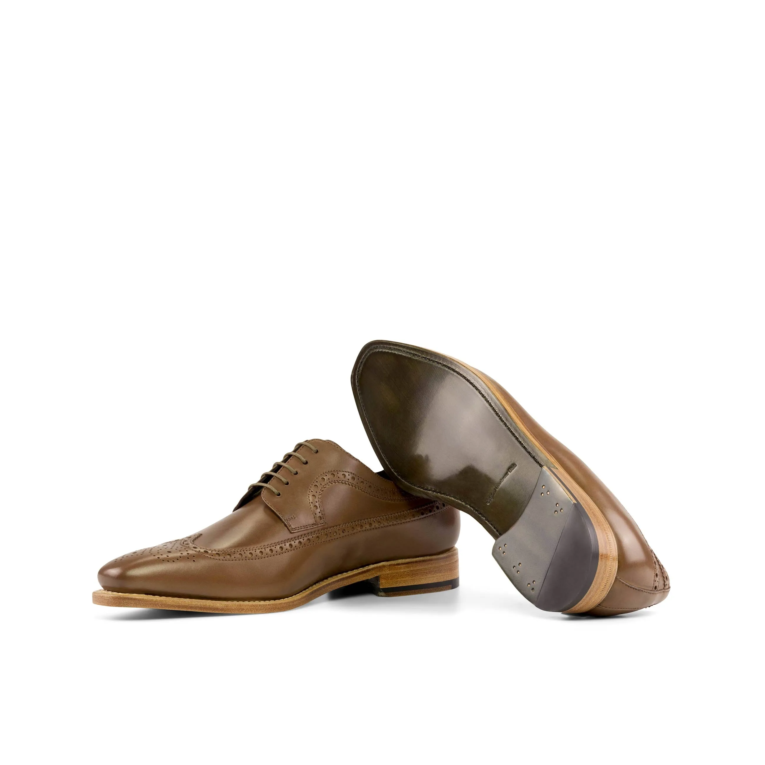 Light Brown Longwing Blucher Shoes