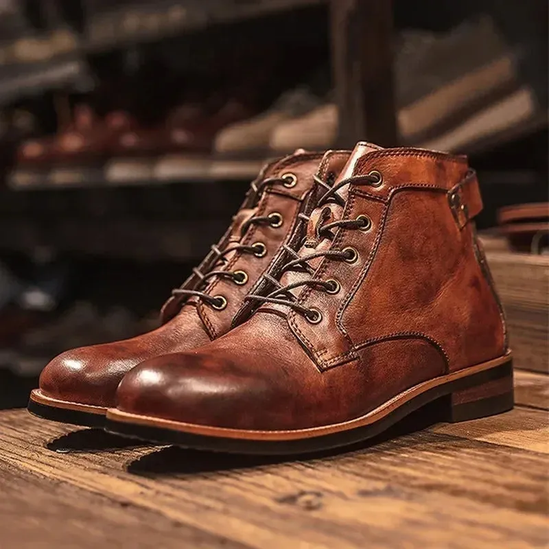 Marco Retro Motorcycle Boots
