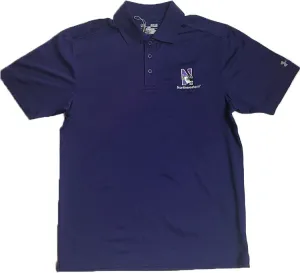 Northwestern Wildcats Under Armour Purple Performance Adult Polo Shirt