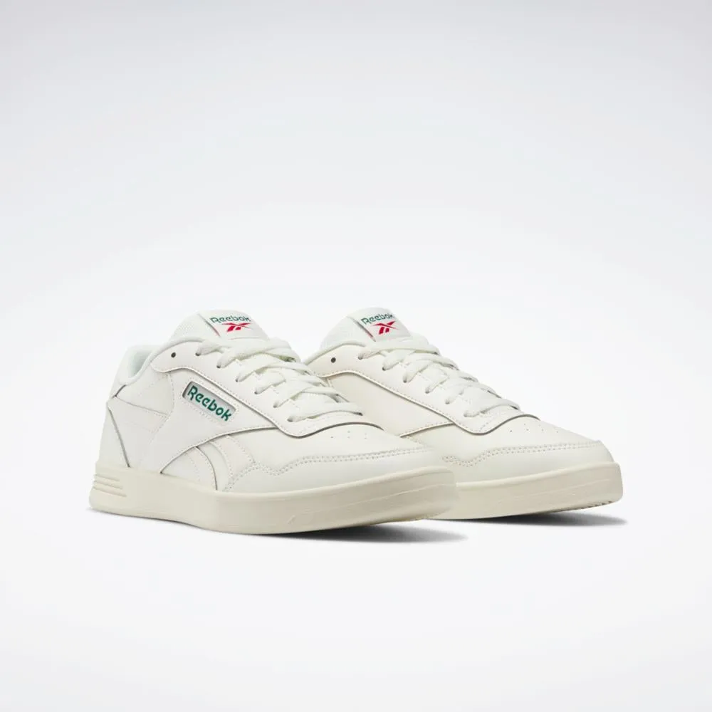 Reebok Footwear Men Reebok Court Advance Shoes CHALK/DARK GREEN