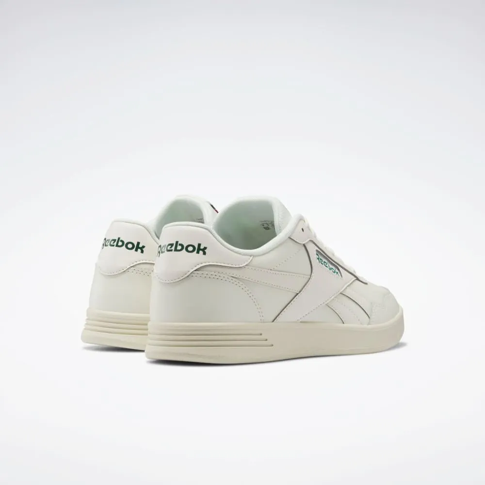 Reebok Footwear Men Reebok Court Advance Shoes CHALK/DARK GREEN