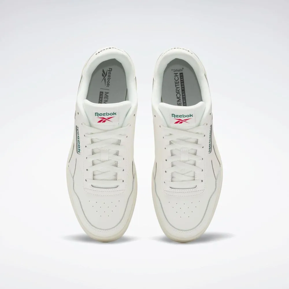 Reebok Footwear Men Reebok Court Advance Shoes CHALK/DARK GREEN