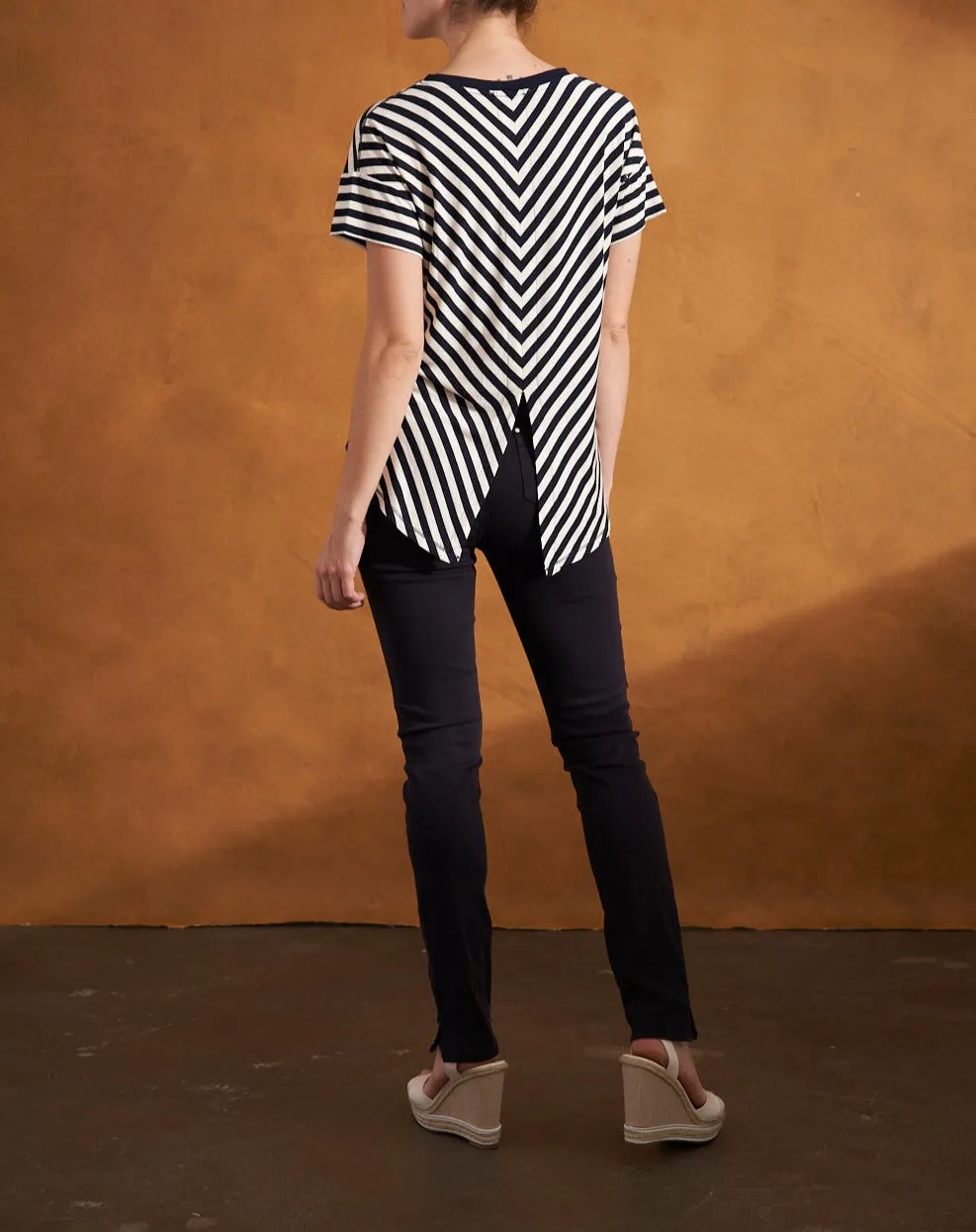 Short Sleeve Stripe Tee