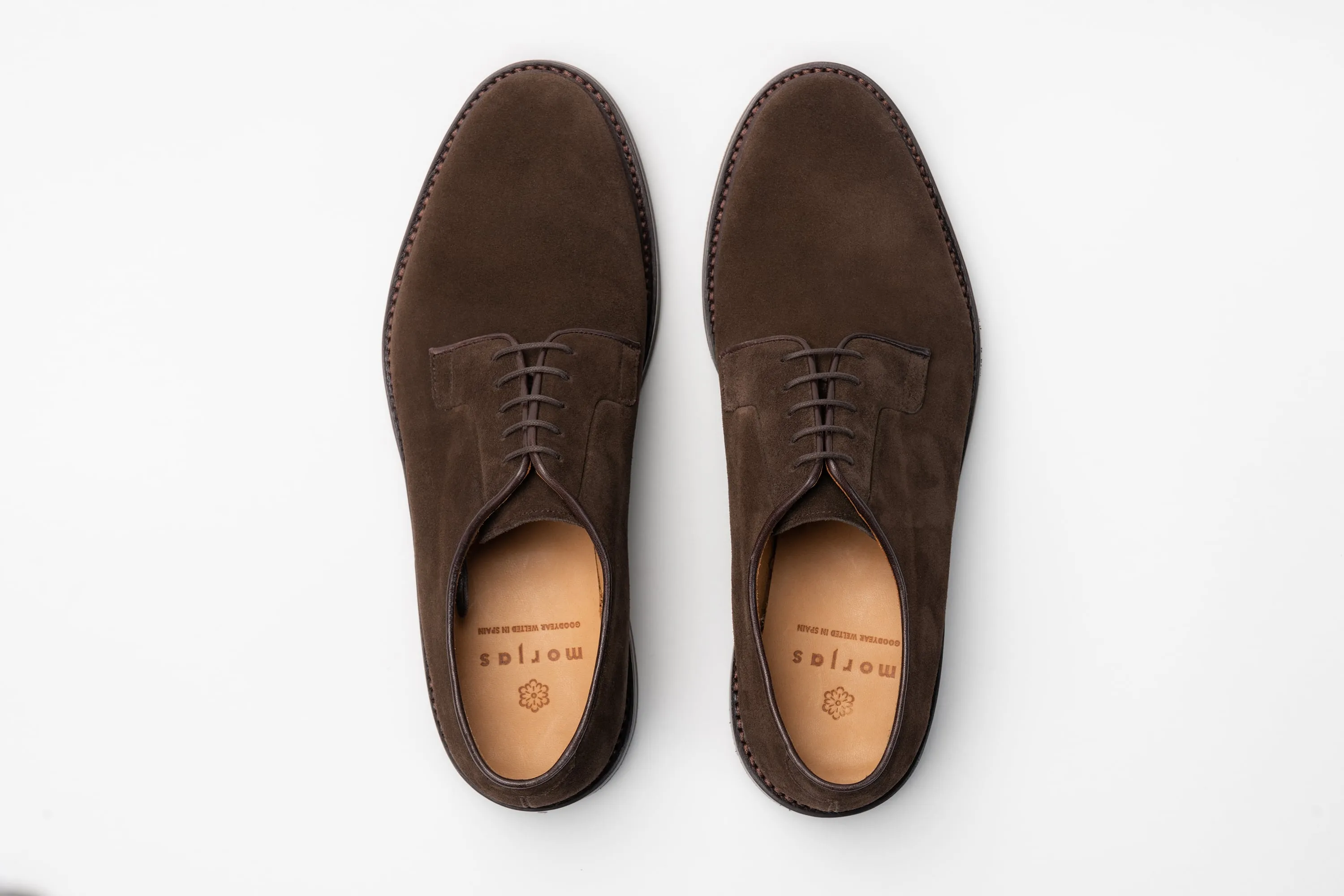 The Plain Toe Blucher - Brown Suede