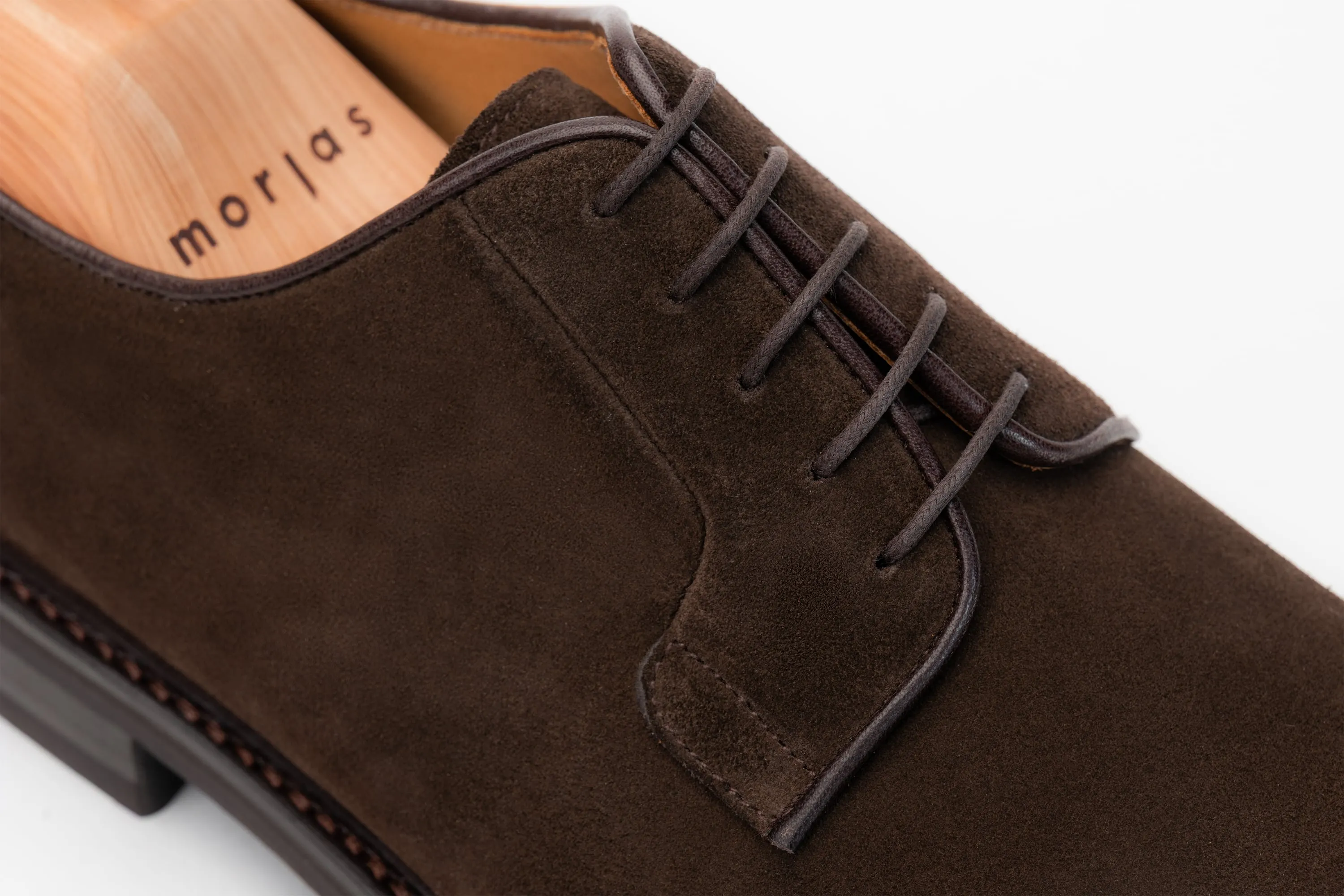 The Plain Toe Blucher - Brown Suede